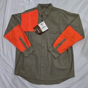 NWT Boyt/Bob Allen High Prairie Cotton Twill Long Sleeve Outdoor Hunting Shirt.L